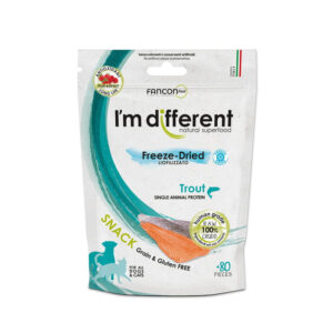 I'm Different liofilizowane przysmaki dla psa i kota, pstrąg