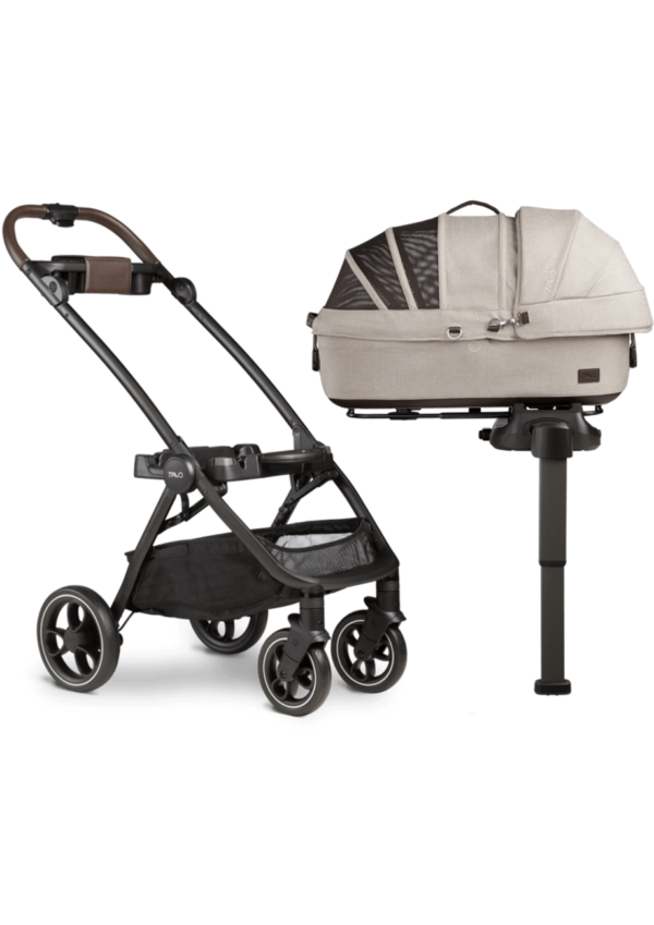 Tavo Zestaw Maeve™ Fawn + Roscoe™ transporter samochodowy i wózek dla psa i kota, rozmiar S