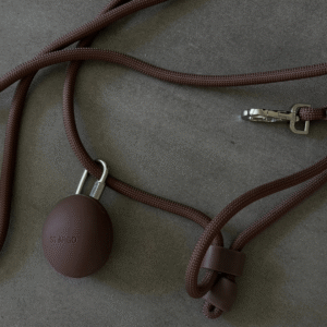 St Argo Zestaw Smycz Hands-free i silikonowa Saszetka na przysmaki, czekoladowy