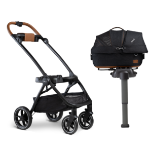 Tavo Zestaw Maeve™ Onyx + Roscoe™ transporter samochodowy i wózek dla psa i kota rozmiar S