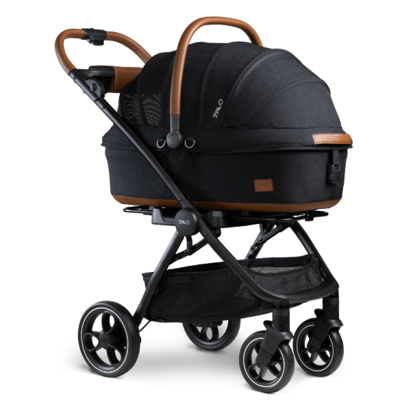 Tavo Zestaw Maeve™ Onyx + Roscoe™ transporter samochodowy i wózek dla psa i kota, rozmiar M - obrazek 2