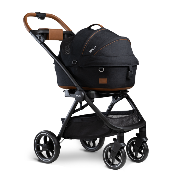 Tavo Zestaw Maeve™ Onyx + Roscoe™ transporter samochodowy i wózek dla psa i kota rozmiar S - obrazek 2