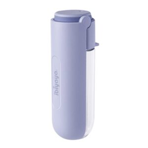 Ibiyaya  Składana Butelka z miską na wodę, PupOasis Fold & Go, 420 ml, kolor fioletowy