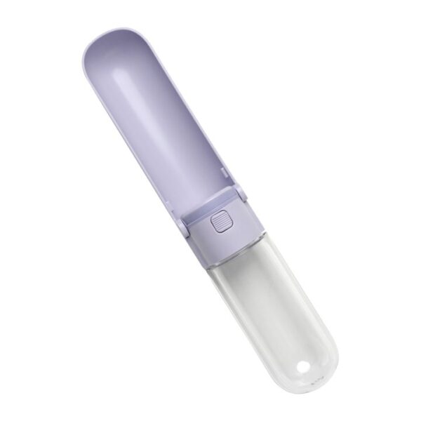 Ibiyaya  Składana Butelka z miską na wodę, PupOasis Fold & Go, 420 ml, kolor fioletowy - obrazek 5