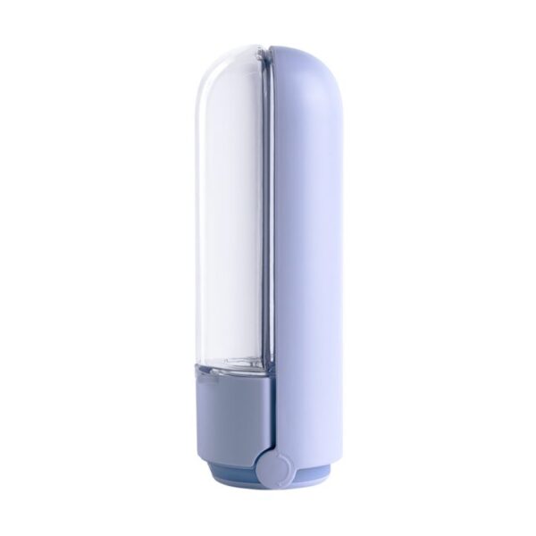 Ibiyaya  Składana Butelka z miską na wodę, PupOasis Fold & Go, 420 ml, kolor fioletowy - obrazek 2